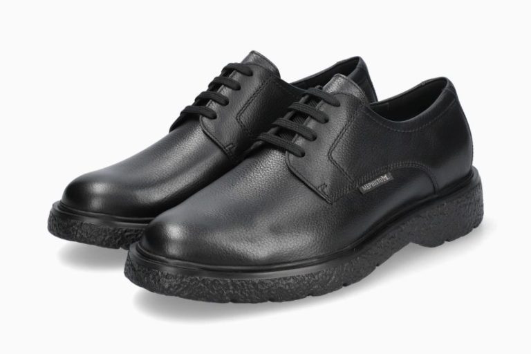 Mephisto EDDY zwart leeren veter schoen